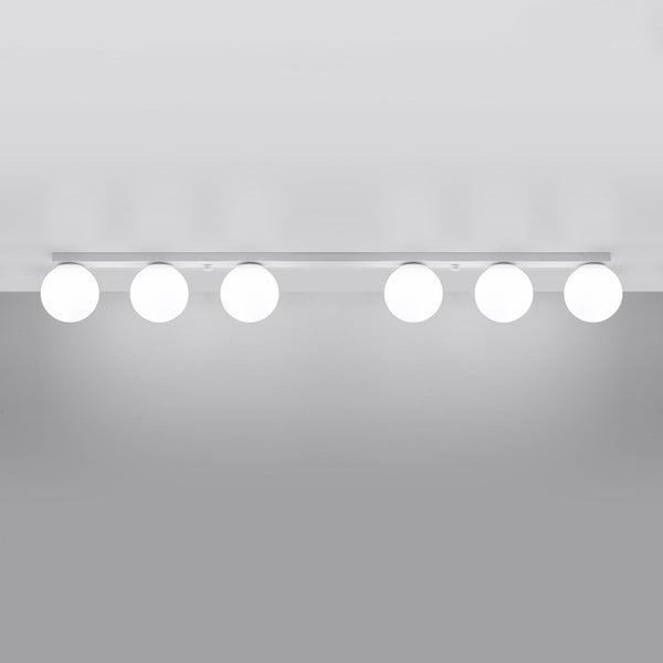 Deckenleuchte Yoli 6 Weiß Moderne 6-Flammige Deckenlampe In Elegantem Weiß-Leuchtezauber