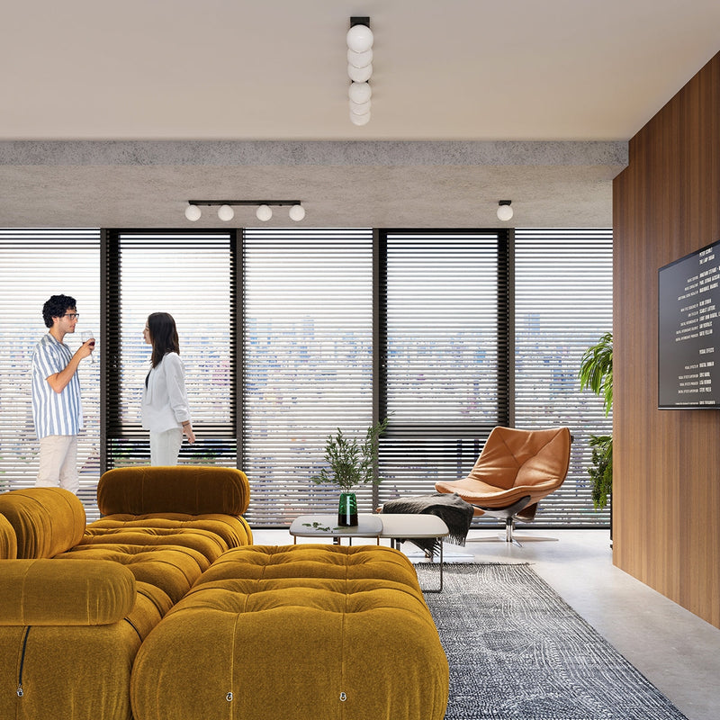 Deckenleuchte Yoli 2 Schwarz Kompakte 2-Flammige Deckenleuchte Für Flur Oder Büro-Leuchtezauber