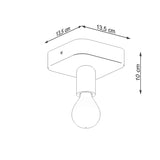 Deckenleuchte Tavo 1 Dezente 1-Flammige Spotlampe Für Flur Oder Küche-Leuchtezauber