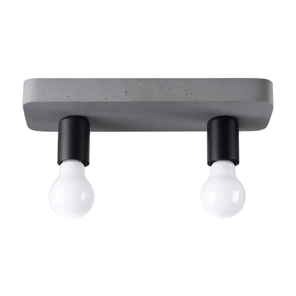 Deckenleuchte Tavo 2 Schlichte 2-Flammige Deckenleuchte Mit Mattem Weiß-Finish-Leuchtezauber