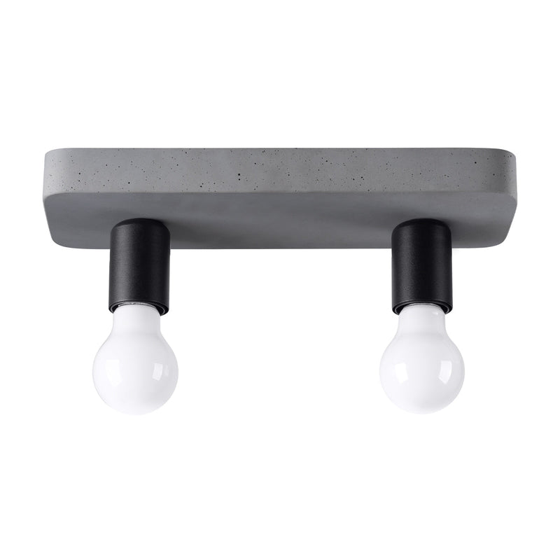 Deckenleuchte Tavo 2 Schlichte 2-Flammige Deckenleuchte Mit Mattem Weiß-Finish-Leuchtezauber