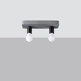 Deckenleuchte Tavo 2 Schlichte 2-Flammige Deckenleuchte Mit Mattem Weiß-Finish-Leuchtezauber