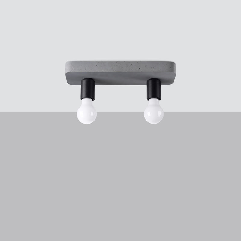 Deckenleuchte Tavo 2 Schlichte 2-Flammige Deckenleuchte Mit Mattem Weiß-Finish-Leuchtezauber