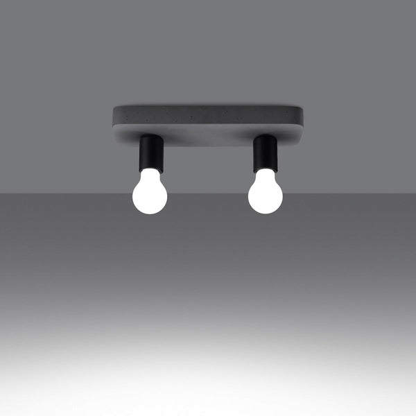 Deckenleuchte Tavo 2 Schlichte 2-Flammige Deckenleuchte Mit Mattem Weiß-Finish-Leuchtezauber