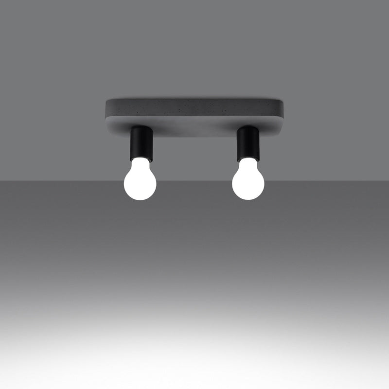 Deckenleuchte Tavo 2 Schlichte 2-Flammige Deckenleuchte Mit Mattem Weiß-Finish-Leuchtezauber