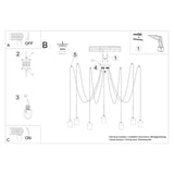 Kronleuchter Neso 7-flammig – Modern & Ausdrucksstark-Leuchtezauber