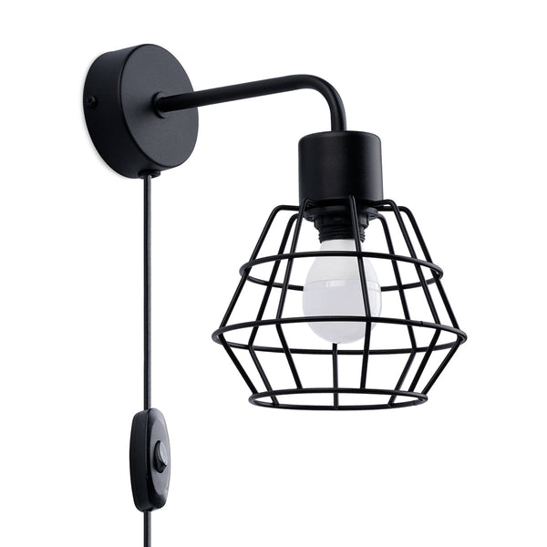Wandleuchte Suba Schwarz Minimalistische Eleganz-Leuchtezauber