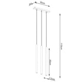 Pendelleuchte Pastelo 3-flammig L Golden – Modern & Luxuriös-Leuchtezauber