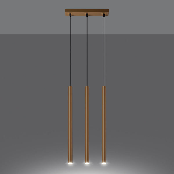 Pendelleuchte Pastelo 3-flammig L Golden – Modern & Luxuriös-Leuchtezauber