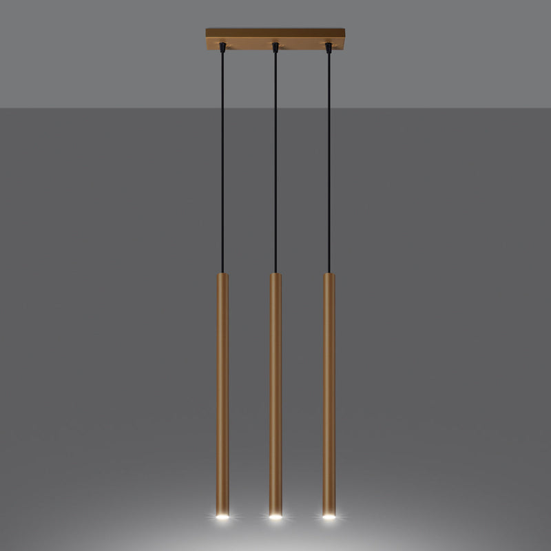 Pendelleuchte Pastelo 3-flammig L Golden – Modern & Luxuriös-Leuchtezauber