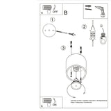 Deckenleuchte Orbis 1 Golden Kompakte Spotlampe In Glänzendem Gold-Leuchtezauber
