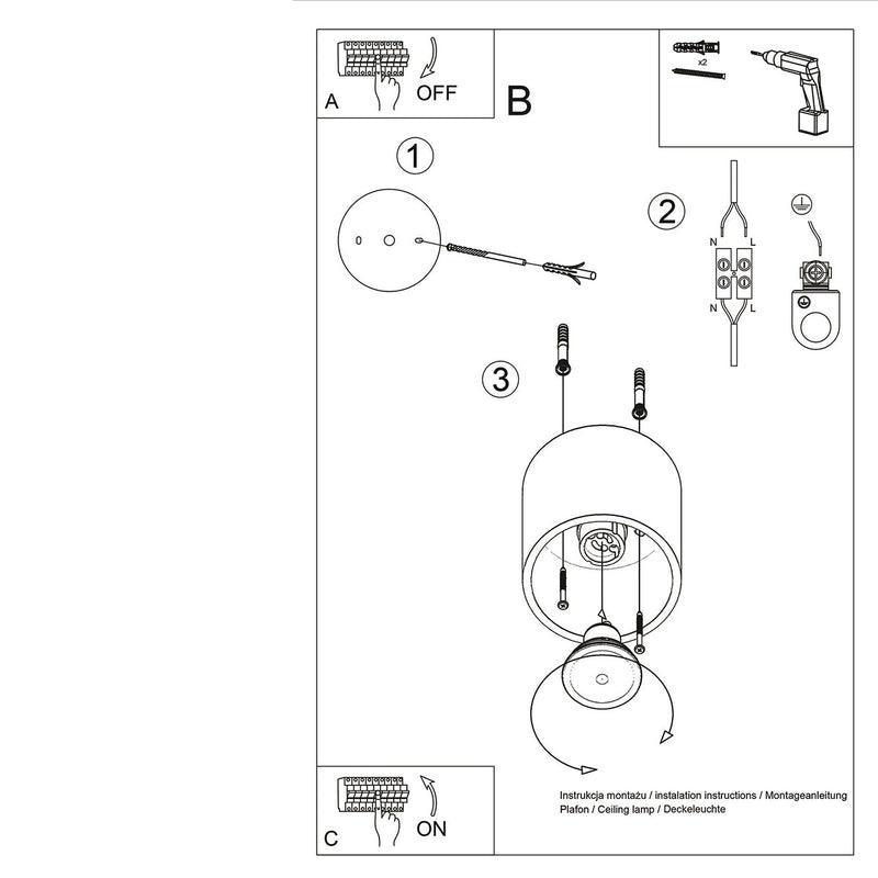 Deckenleuchte Orbis 1 Golden Kompakte Spotlampe In Glänzendem Gold-Leuchtezauber