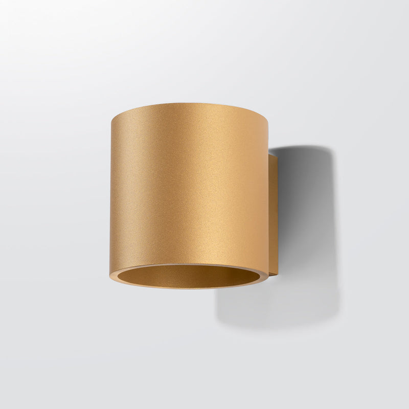 Wandleuchten Orbis 1 Golden Runde Wandleuchte In Gold – Stilvoll & Dekorativ-Leuchtezauber