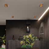 Deckenleuchte Quad 1 Golden Stylische 1-Flammige Spotleuchte Mit Gold-Finish-Leuchtezauber