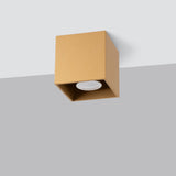 Deckenleuchte Quad 1 Golden Stylische 1-Flammige Spotleuchte Mit Gold-Finish-Leuchtezauber