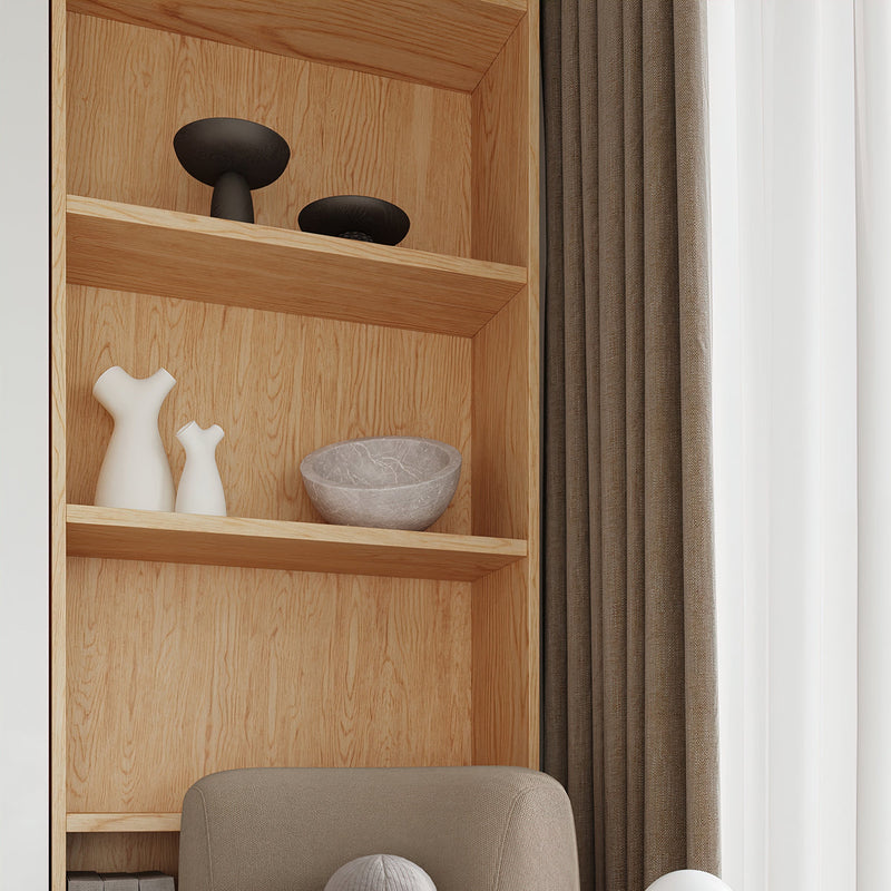 Tischlampe Boomo – Skandinavisches Design Aus Holz & Stoff-Leuchtezauber