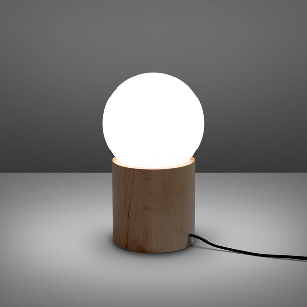 Tischlampe Boomo – Skandinavisches Design Aus Holz & Stoff-Leuchtezauber