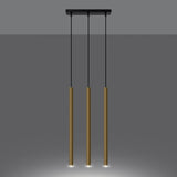 Pendelleuchte PASTELO 3-flammig Gold – Modernes Design-Leuchtezauber
