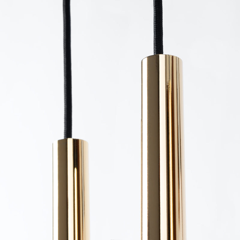 Pendelleuchte PASTELO 3-flammig Gold – Modernes Design-Leuchtezauber