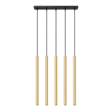 Pendelleuchte PASTELO 5-flammig Gold – Modernes Design-Leuchtezauber