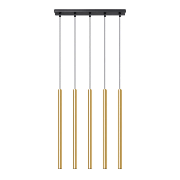 Pendelleuchte PASTELO 5-flammig Gold – Modernes Design-Leuchtezauber