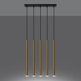 Pendelleuchte PASTELO 5-flammig Gold – Modernes Design-Leuchtezauber