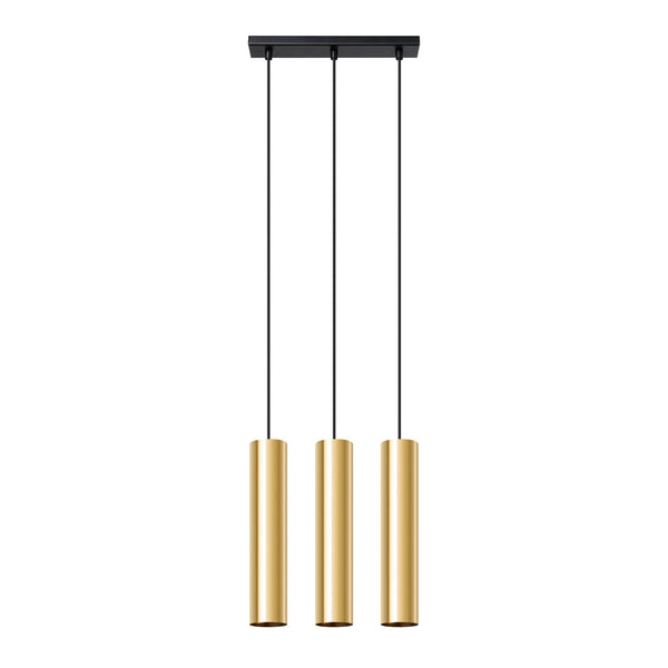 Pendelleuchte LAGOS 3-flammig Glanzgold – Modernes Design-Leuchtezauber