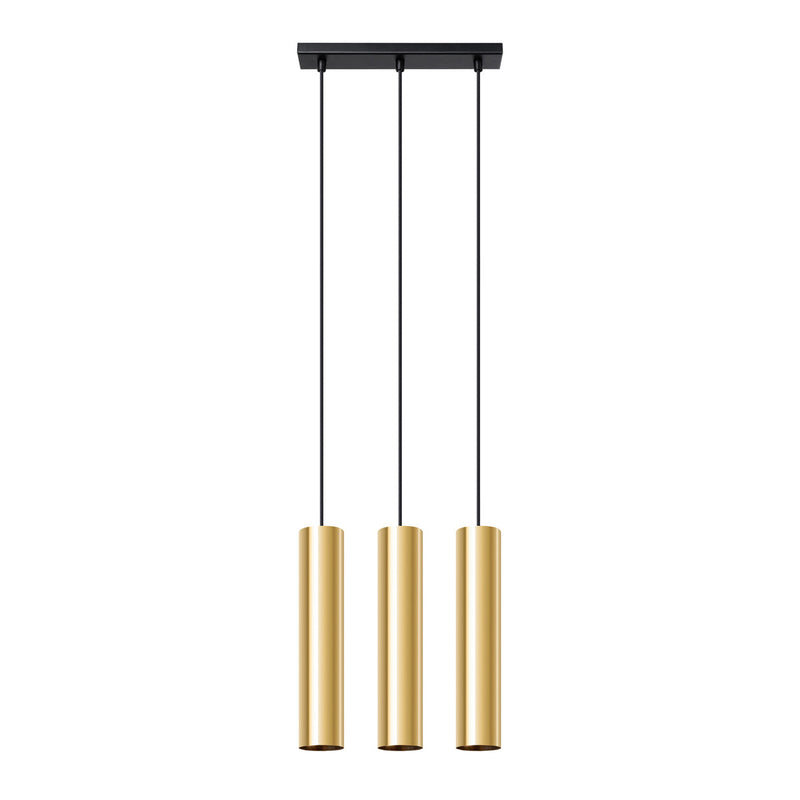 Pendelleuchte LAGOS 3-flammig Glanzgold – Modernes Design-Leuchtezauber