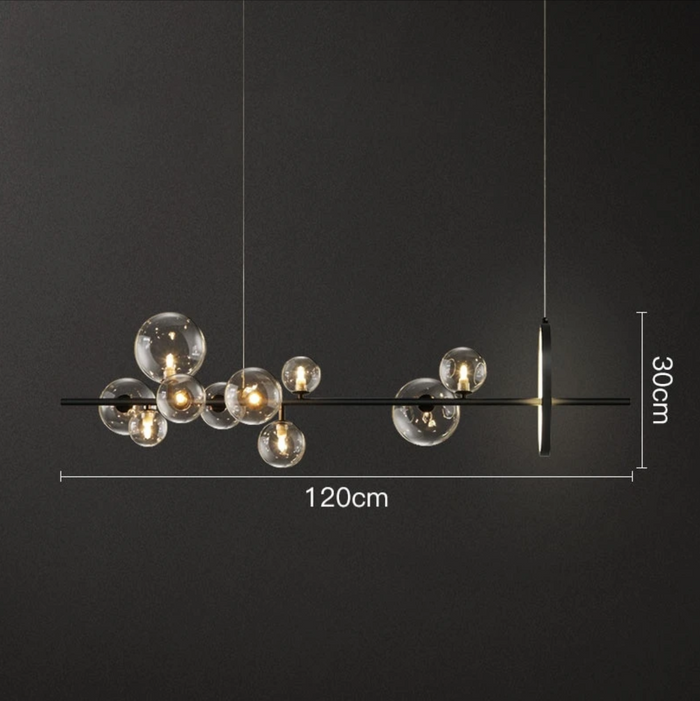 Makrosom | Luxuriöse Hängelampe aus mundgeblasenem Glas-Leuchtezauber