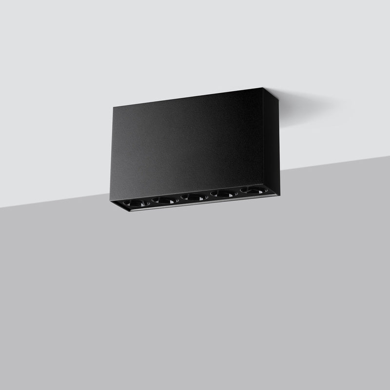 Deckenleuchte Sole Schwarz Led Minimalistische Schwarze Led-Lampe Für Wohnräume-Leuchtezauber