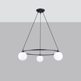 Kronleuchter YOLI 3-flammig Schwarz – Modernes Design-Leuchtezauber