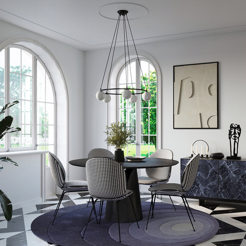 Kronleuchter YOLI 5-flammig – Modernes Design-Leuchtezauber