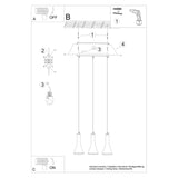Pendelleuchte Rea 3-flammig L Beton – Betonoptik & Stil vereint-Leuchtezauber