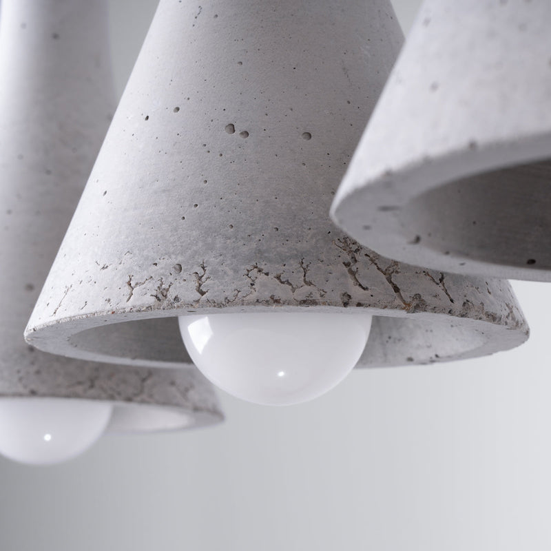 Pendelleuchte Rea 3-flammig L Beton – Betonoptik & Stil vereint-Leuchtezauber