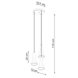 Pendelleuchte Rea 3-flammig P Beton – Industrial Design Pur-Leuchtezauber