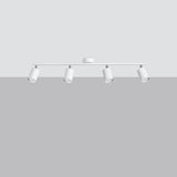 Deckenleuchte Lemmi 4L Weiß Schlichte 4-Flammige Deckenlampe In Weiß-Leuchtezauber