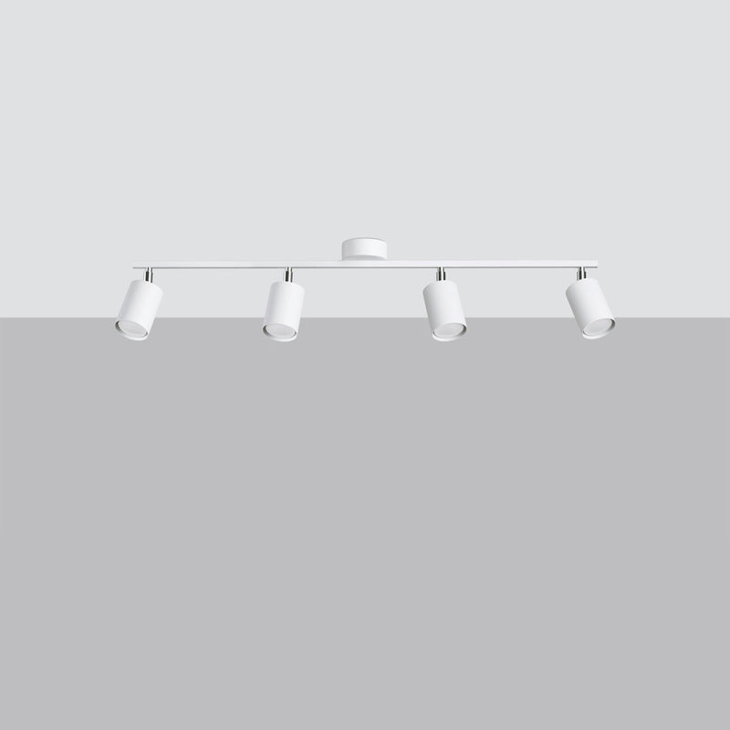 Deckenleuchte Lemmi 4L Weiß Schlichte 4-Flammige Deckenlampe In Weiß-Leuchtezauber