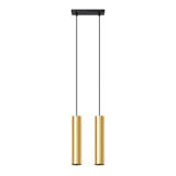 Pendelleuchte LAGOS 2-flammig Glanzgold – Modernes Design-Leuchtezauber