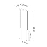 Pendelleuchte LAGOS 2-flammig Glanzgold – Modernes Design-Leuchtezauber