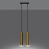 Pendelleuchte LAGOS 2-flammig Glanzgold – Modernes Design-Leuchtezauber