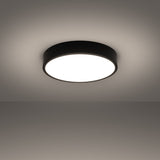 Plafond Onyx 40 Schwarz Led Stilvolle Schwarze Deckenlampe Mit 3000K Licht-Leuchtezauber