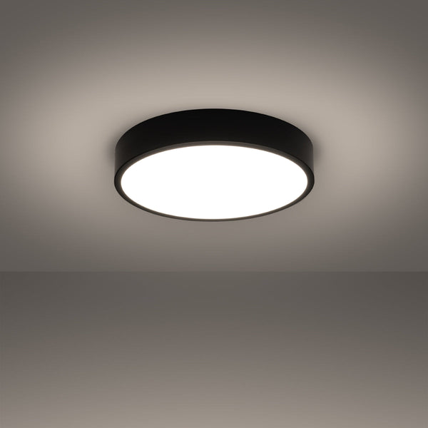 Plafond Onyx 40 Schwarz Led Stilvolle Schwarze Deckenlampe Mit 3000K Licht-Leuchtezauber