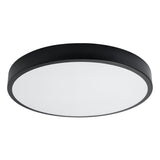 Plafond Onyx 60 Schwarz Led Große Runde Led-Deckenlampe In Schwarz-Leuchtezauber