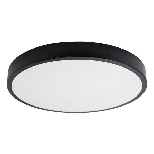 Plafond Onyx 60 Schwarz Led Große Runde Led-Deckenlampe In Schwarz-Leuchtezauber