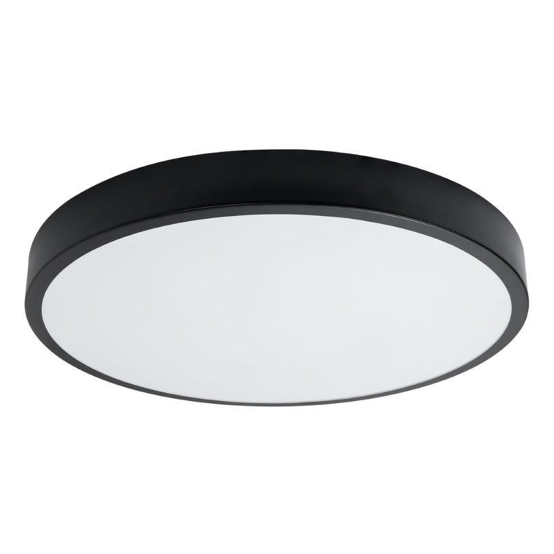 Plafond Onyx 60 Schwarz Led Große Runde Led-Deckenlampe In Schwarz-Leuchtezauber