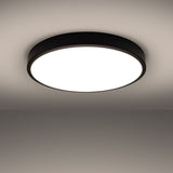 Plafond Onyx 60 Schwarz Led Große Runde Led-Deckenlampe In Schwarz-Leuchtezauber