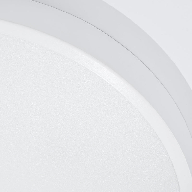 Plafond Onyx 60 Weiß Led Moderne 60 Cm Deckenleuchte Mit Warmweißem Licht-Leuchtezauber