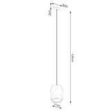 Pendelleuchte GOBI Keramik Weiß – Kubistisches Design-Leuchtezauber