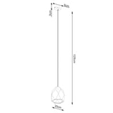 Pendelleuchte MINT Keramik Weiß – Kubistisches Design-Leuchtezauber