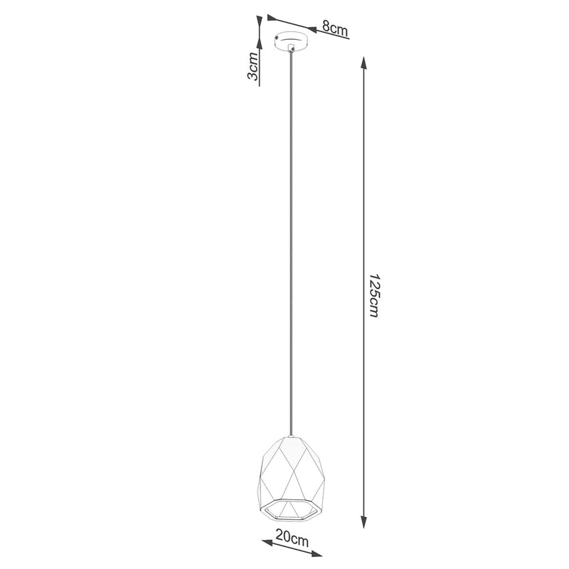 Pendelleuchte MINT Keramik Weiß – Kubistisches Design-Leuchtezauber